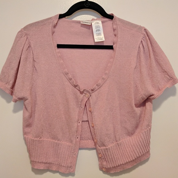 pink sparkly cardigan